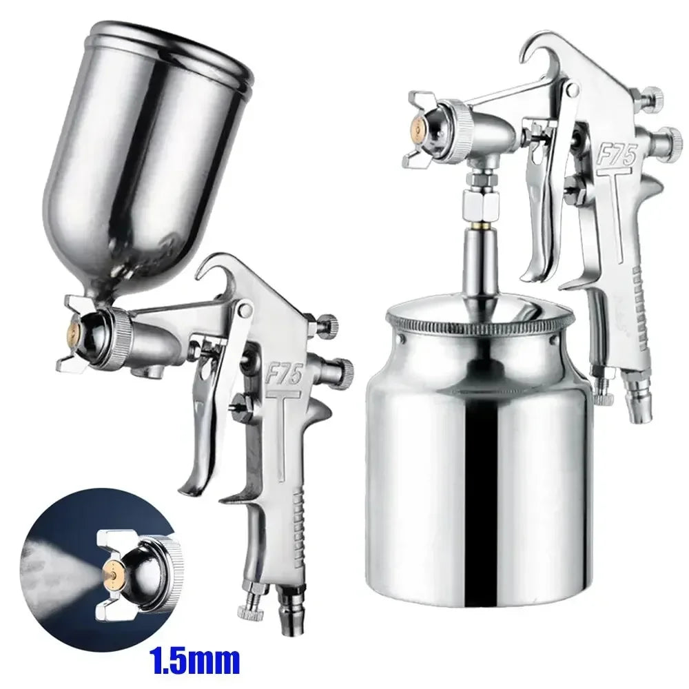 F-75 Pneumatic Spray Gun 1.5mm Nozzle – Auto & Furniture Pneumatic Spray Gun Richie's