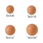 Nordic Beech Wood Round Cabinet Knob & Wall Hook | DIY Décor Wood Cabinet Knob Richie's