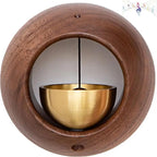 Black Walnut Wood Magnetic Door Bell – Hanging Entry Chime Decorative Door Bell Richie's A1