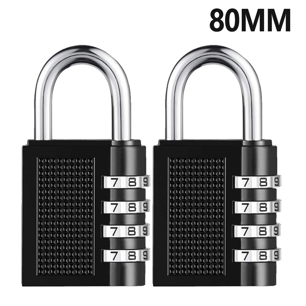 4-Digit Zinc Alloy Combination Padlock – Weatherproof Locker Lock Combination Padlock Richie's 2pcs