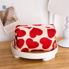 Red Heart Women's Cosmetic Bag – Travel Makeup Organizer Cosmetic Makeup Bag Richie's