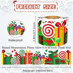 Christmas Lace Trim Sticker | Lollipop Gift Box Edge Wrap Decor Decorative Craft Sticker Richie's