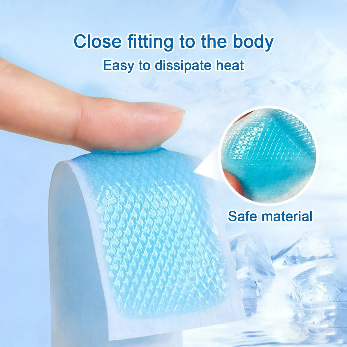7-Piece Instant Cooling Gel Patches for Forehead, Neck & Wrist Cooling Gel Patches Richie's