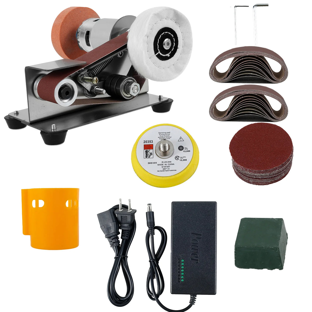 Mini Belt Sander 110-220V Variable Speed Grinding Polishing Tool Belt Sander Richie's
