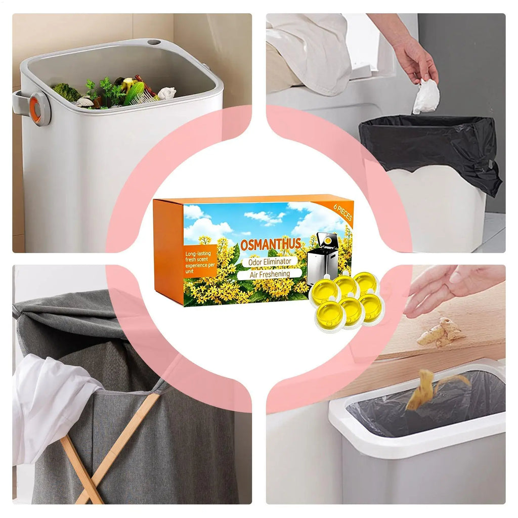 Citrus Trash Can Freshener 6-Pack | Long-Lasting Odor Absorber Trash Can Deodorizer Richie's