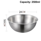 Stainless Steel Mixing Bowl Set with Scale | Kitchen Essentials Mixing Bowl Set Richie's 24cm