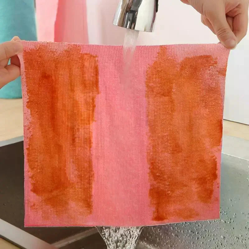 Microfiber Kitchen Towels 20pcs Reusable Lint-Free Roll Microfiber Cleaning Cloths Richie's
