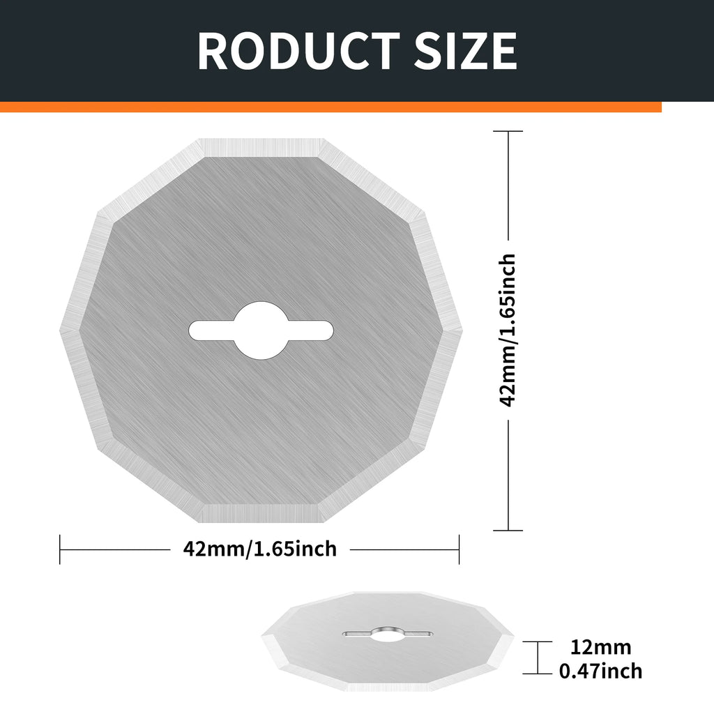 4-Pack Tungsten Rotary Blade for RC2600K RC2601 RC2602 Scissors Scissors Replacement Blade Richie's