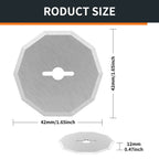 4-Pack Tungsten Rotary Blade for RC2600K RC2601 RC2602 Scissors Scissors Replacement Blade Richie's