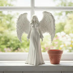 Praying Guardian Angel Statue 3D Printed Religious Figurine Decorative Figurine Richie's
