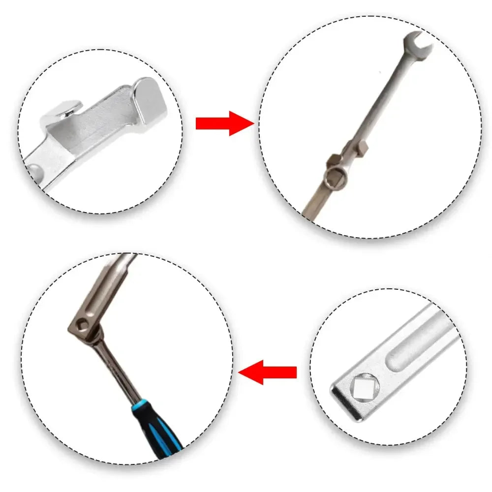 Universal Torque Wrench Extension Rod Tool – Silver Wrench Extension Tool Richie's