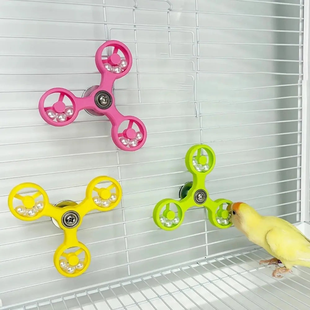 Rotating Spinner Wheel Bird Toy – Parrots, Cockatiels & Budgies Bird Enrichment Toy Richie's