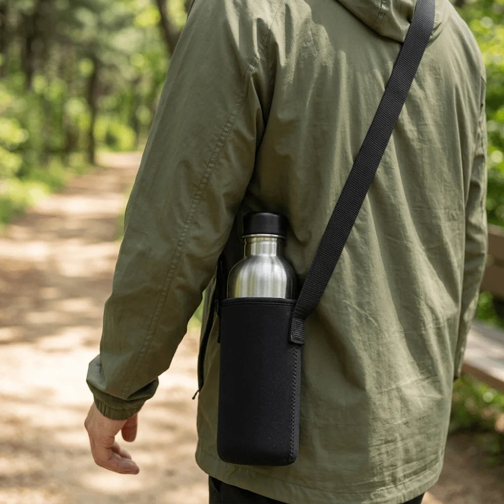 Neoprene Water Bottle Sleeve with Adjustable Carry Strap Bottle Sleeve Carrier Richie's