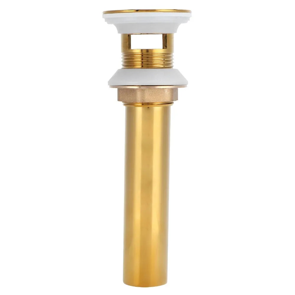 Gold Brass Flap Basin Drain – Anti-Clog Polished Finish Basin Sink Drain Richie's With Holes