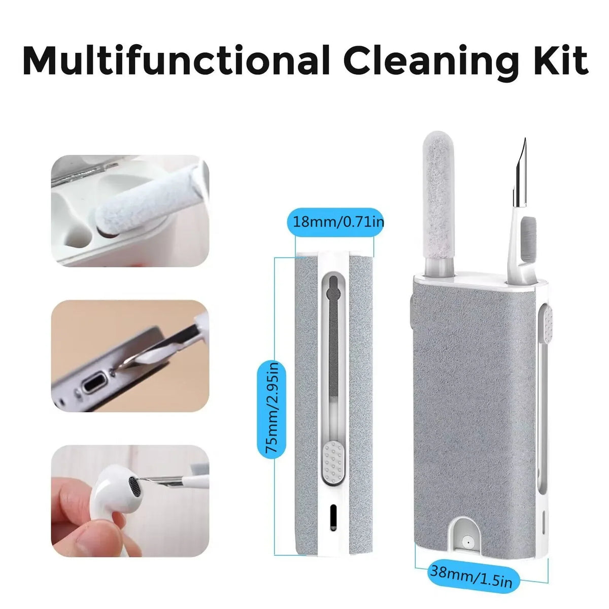 5-in-1 Earbuds Cleaning Pen Kit for AirPods, Phone & Laptop Electronics Cleaning Kit Richie's