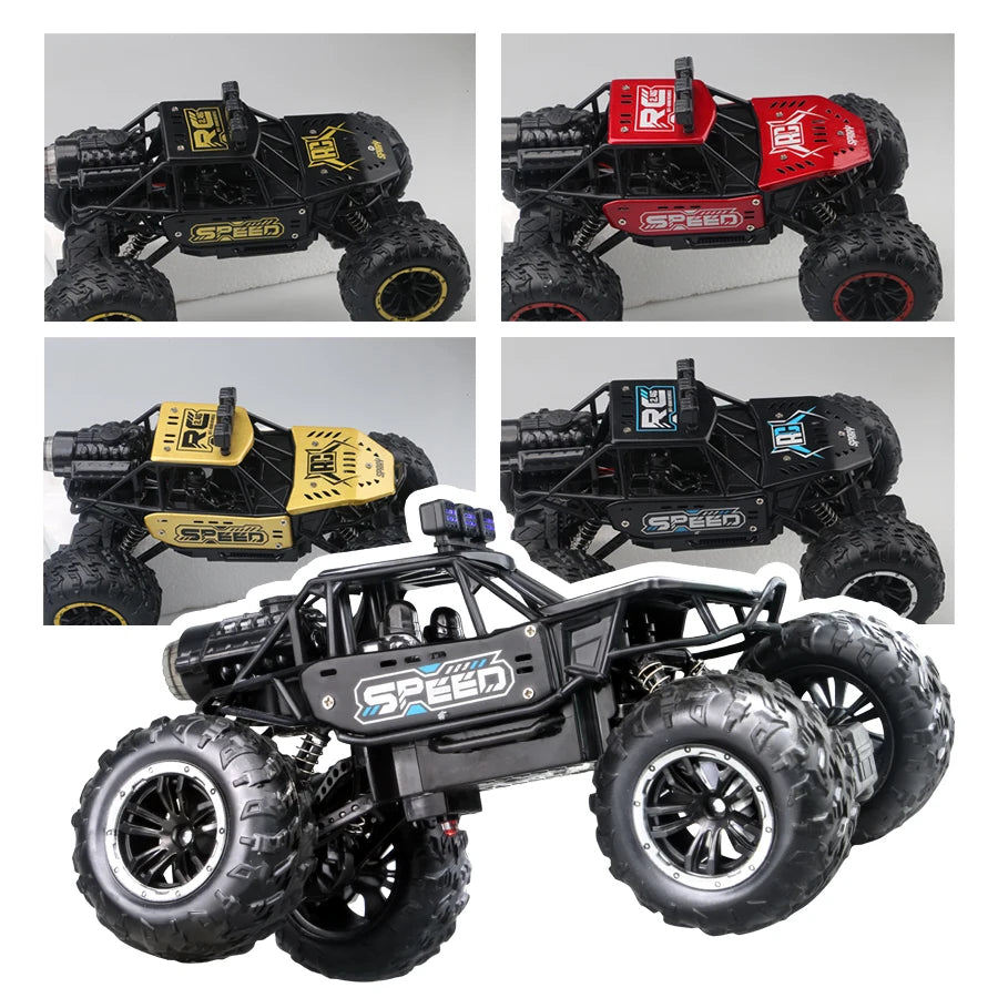 2.4G RC Off-Road Alloy Car – Lights, Music & Spray RC Off-Road Car Richie's