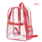 Clear PVC Stadium Backpack – Waterproof & Venue Approved Clear PVC Backpack Richie's Red