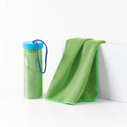Cooling Sports Towel with Storage Bottle – Quick Dry Mesh Cooling Sports Towel Richie's Green
