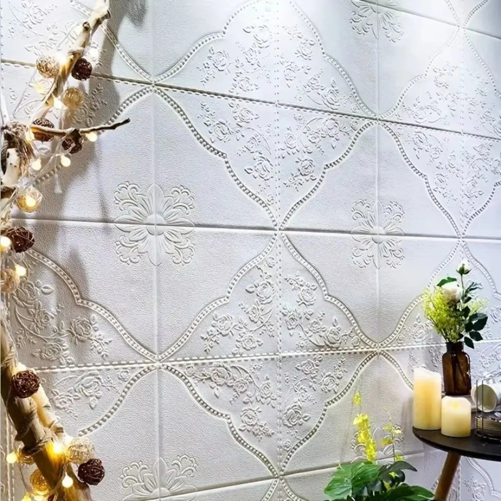 4-Pack 3D Peel & Stick Wall Panels – XPE Foam Home Décor Tiles 3D Wall Panels Richie's