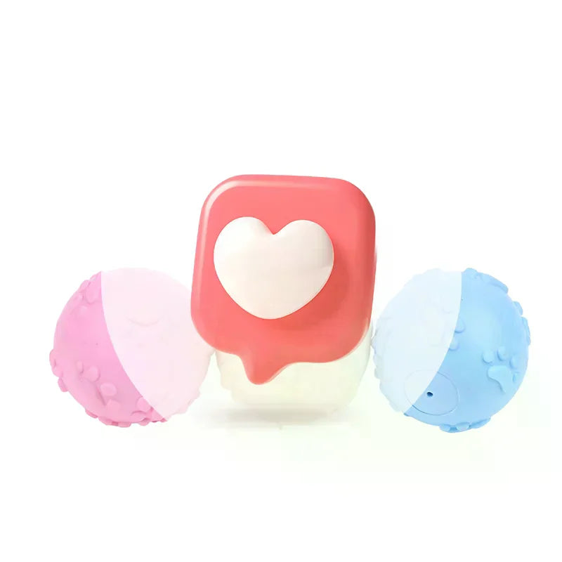 Squeaky Latex Dog Toy Ball – Paw Print for Small Breeds Dog Chew Toy Richie's