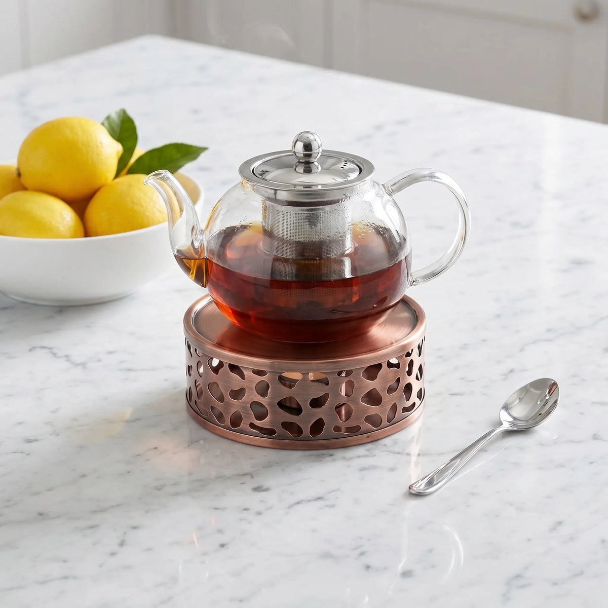 Stainless Steel Teapot Warmer – Tea & Coffee Shop Accessory Teapot Warmer Richie's Default Title