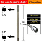Chrome Vanadium Socket Adapter Set 1/4" 3/8" 1/2" Hex Shank Socket Adapter Set Richie's 150mm A