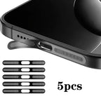 5-Pack Metal Anti-Dust Mesh Stickers for iPhone 17 Series Phone Dust Protector Richie's 5PCS Black