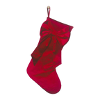 Bowknot Christmas Stocking Large Capacity Gift Bag | Multicolor Christmas Stocking Richie's Red 14x16cm