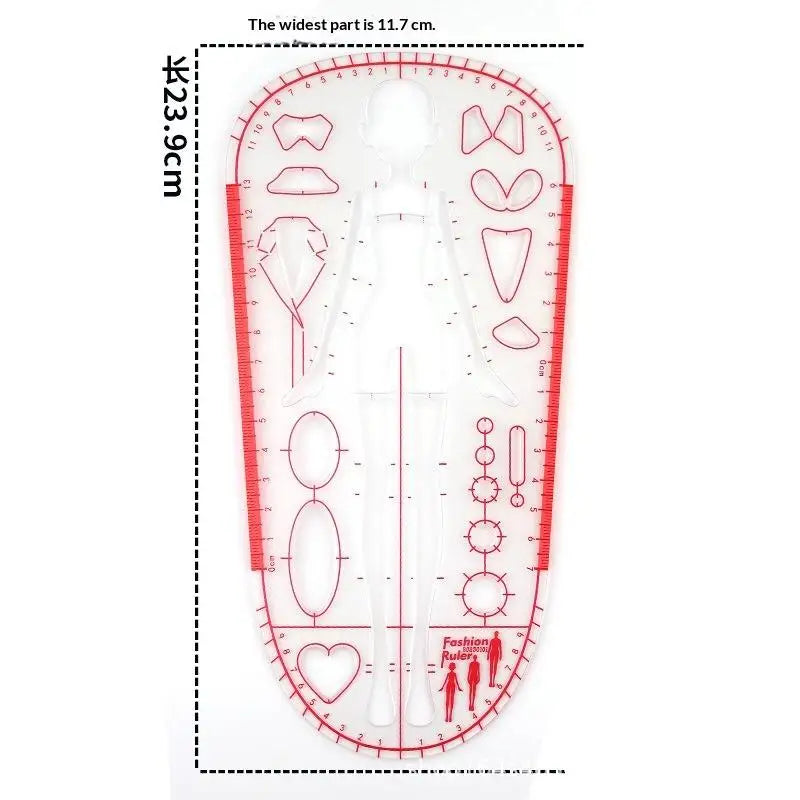 Fashion Illustration Template Ruler – Clothing Design & Quilting Clothing Design Ruler Richie's