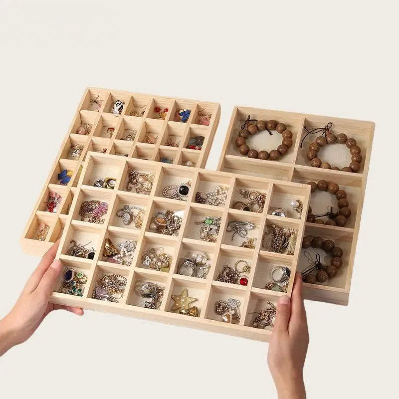 Wooden Jewelry Organizer Box – Rings, Earrings & Necklaces Jewelry Organizer Box Richie's
