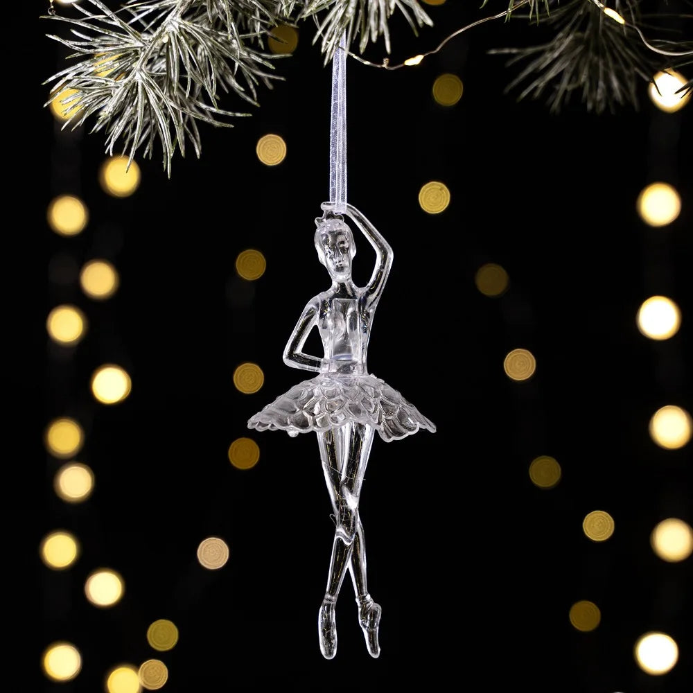 Clear Acrylic Christmas Tree Pendants – Transparent Ornaments Christmas Ornaments Richie's Style 8