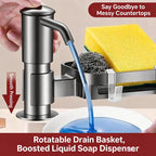 Kitchen Sink Soap Dispenser Pump with Rack & Extension Tube Soap Dispenser Richie's