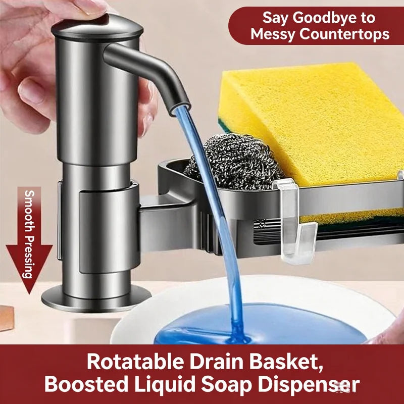 Kitchen Sink Soap Dispenser Pump with Rack & Extension Tube Soap Dispenser Richie's