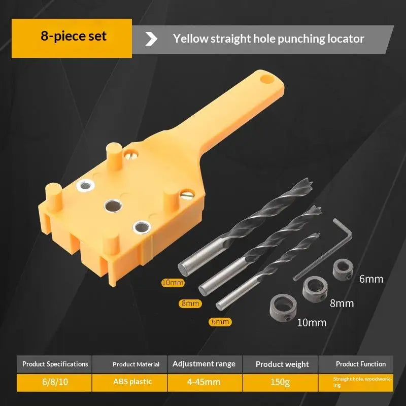 Woodworking Dowel Drill Guide 6/8/10mm Straight Hole Locator Drill Guide Jig Richie's A3
