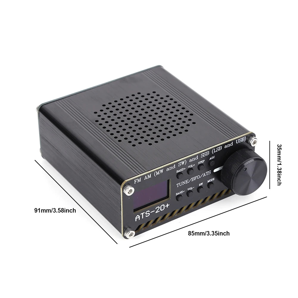 ATS-20+ Si4732 Full Band Radio Receiver FM AM SW SSB OLED Portable Radio Receiver Richie's