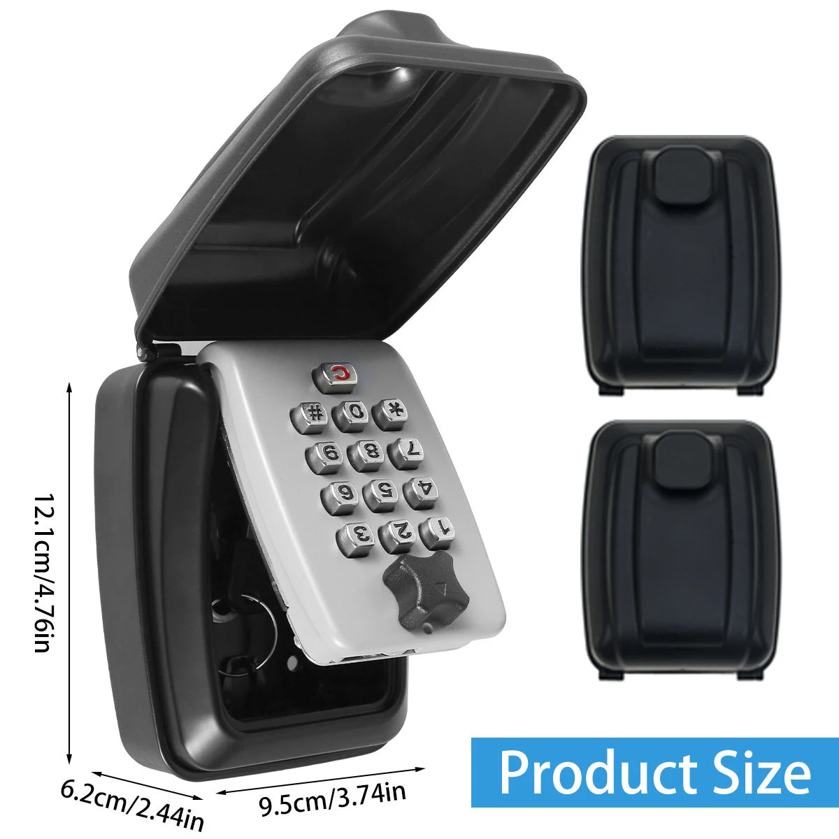 Wall-Mount Combination Key Storage Box – Weatherproof Safe Key Lock Box Richie's With Lid - 2PCS