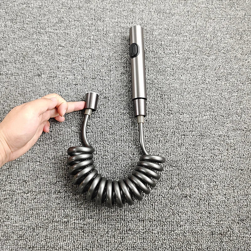 Handheld Bidet Sprayer Kit – Shattaf Hose & Holder G1/2" Bidet Sprayer Kit Richie's gray gun