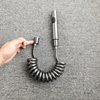 Handheld Bidet Sprayer Kit – Shattaf Hose & Holder G1/2" Bidet Sprayer Kit Richie's gray gun