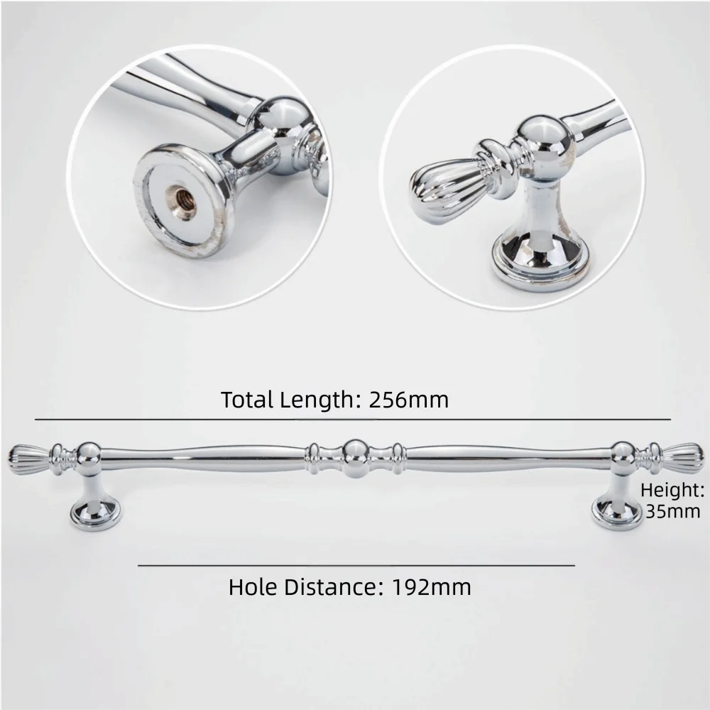 Zinc Alloy Cabinet Drawer Handle – Nordic Gold Black Silver Cabinet Door Handle Richie's Silver 3