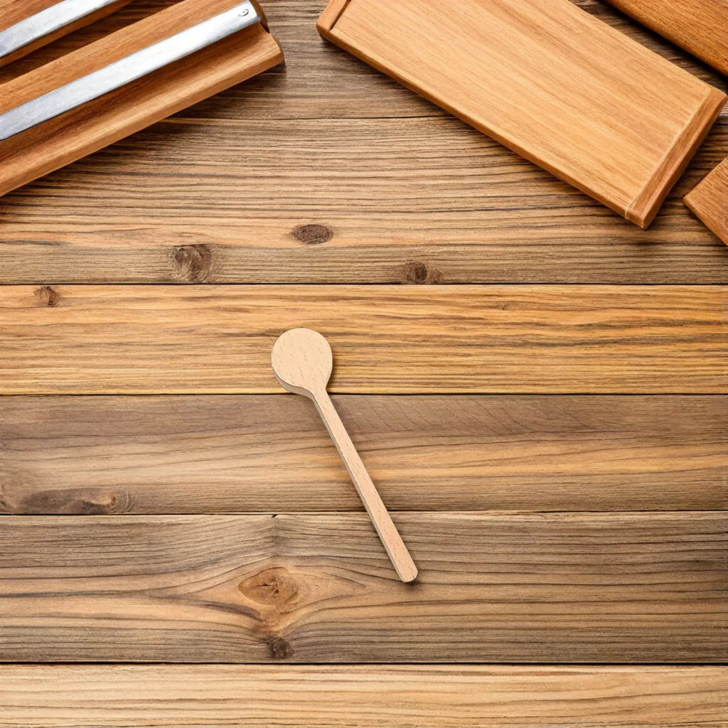 Handmade Elm Wood Spoon – Long Handle Kitchen Cutlery Wooden Kitchen Spoon Richie's