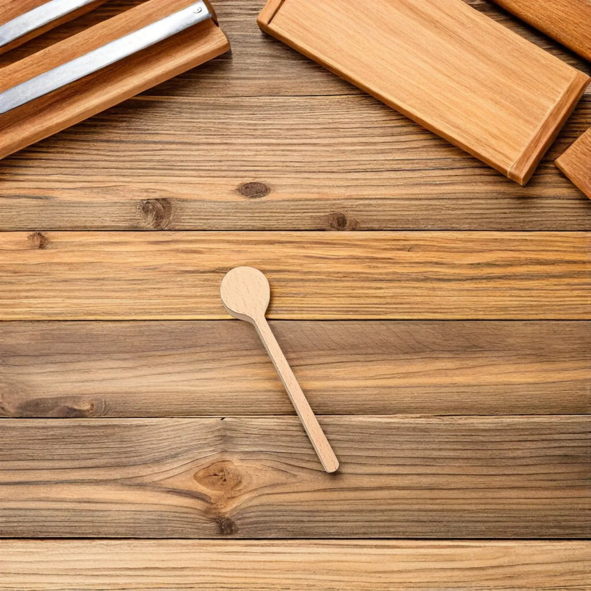 Handmade Elm Wood Spoon – Long Handle Kitchen Cutlery Wooden Kitchen Spoon Richie's