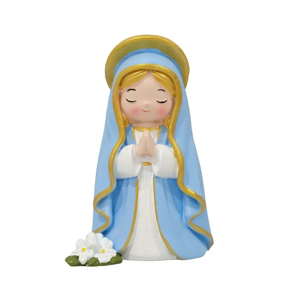 Warm Color Resin Girl Statue Desktop Ornament Home Décor Decorative Figurine Richie's