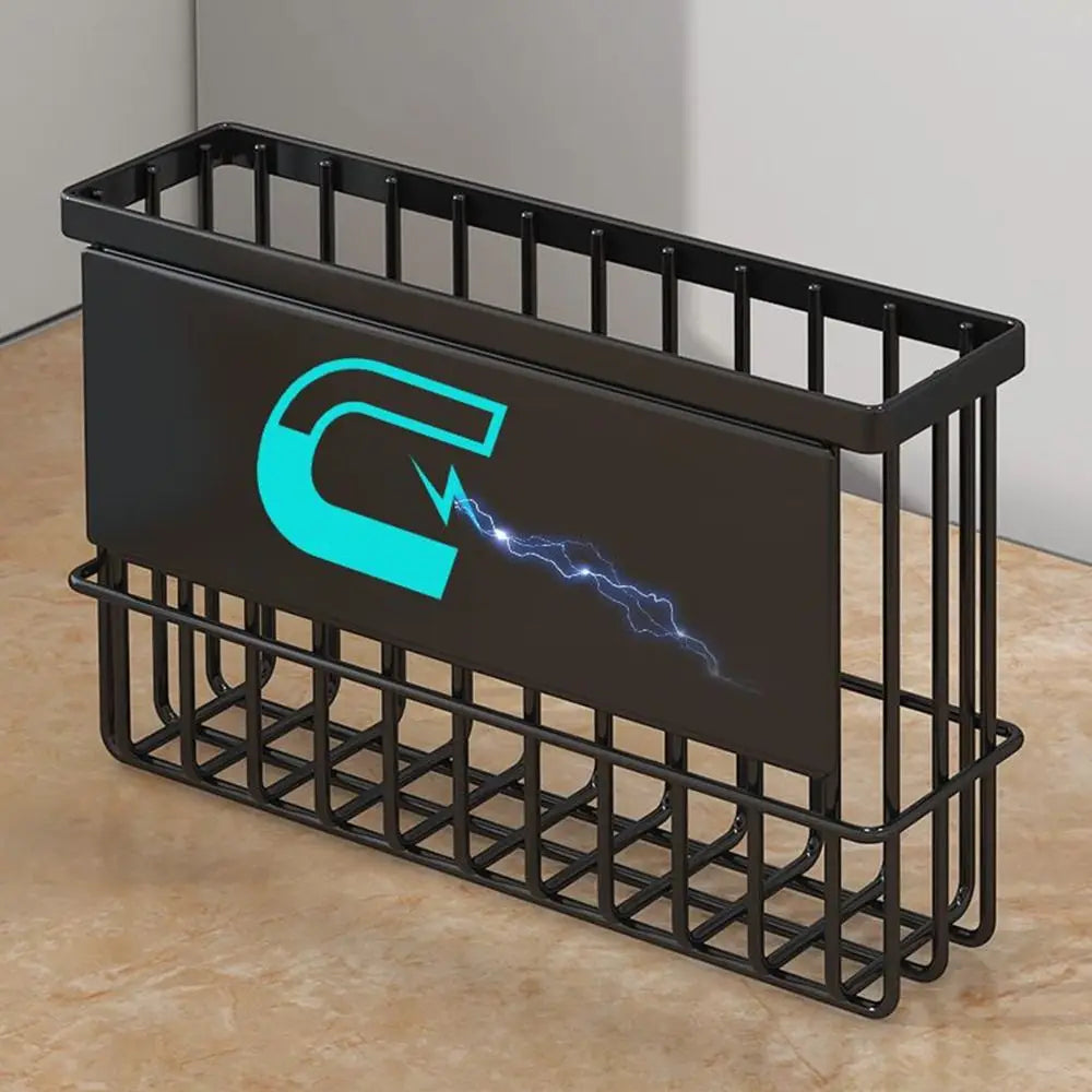 Magnetic Wall Storage Basket – No-Drill Kitchen Organizer Magnetic Storage Basket Richie's