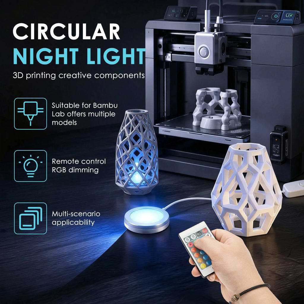 RGB LED Lamp Kit for 3D Printed Models – Remote & USB 5V LED Lamp Kit Richie's