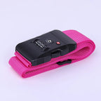 TSA Lock Luggage Strap – Adjustable Password Suitcase Belt Luggage Security Strap Richie's rose red