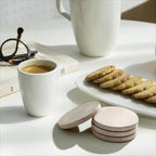 Natural Marble Coasters – Heat Resistant Non-Slip Travertine Set Marble Coasters Set Richie's