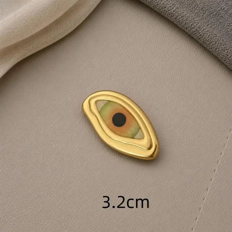 Eye-Shaped Alloy Buttons – DIY Sewing & Clothing Decoration