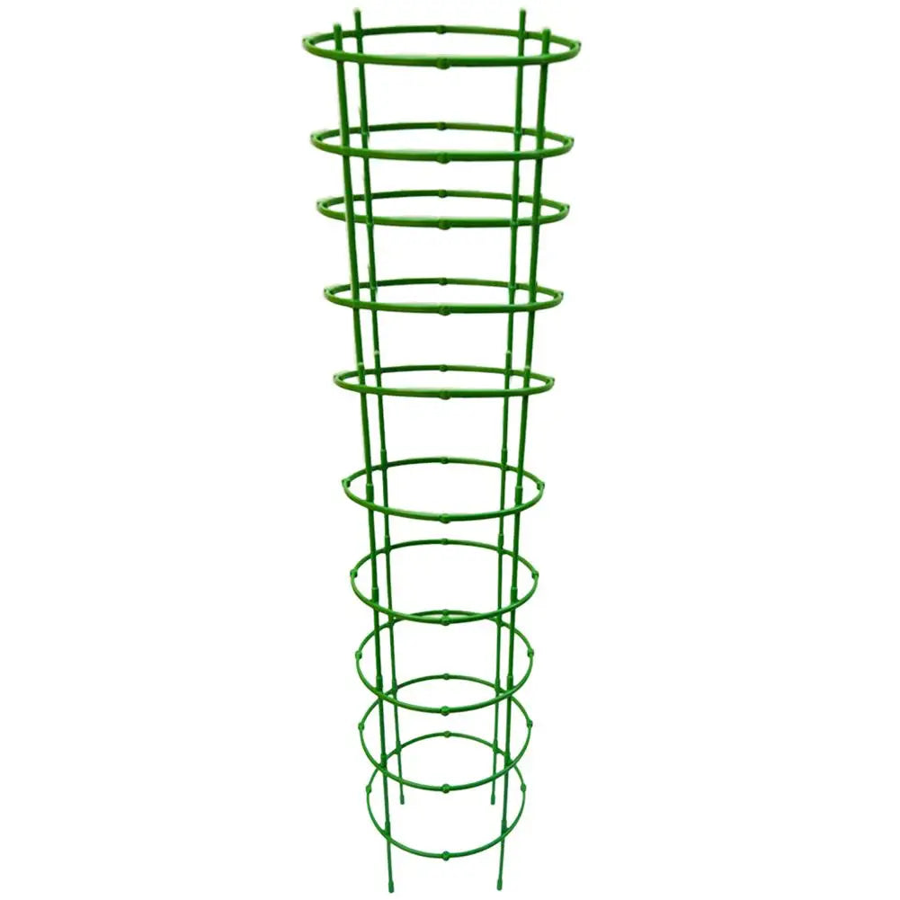 Plant Support Stakes Round Ring Trellis Cage – Green Plastic Plant Support Cage Richie's C