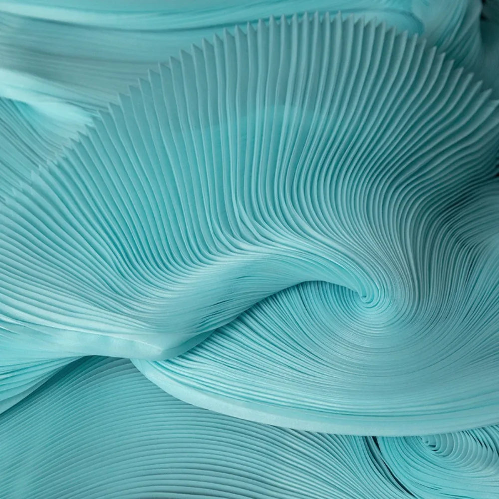 Pleated Organza Fabric 142cm Wide | 1 Yard DIY Dress & Decor Pleated Organza Fabric Richie's light green
