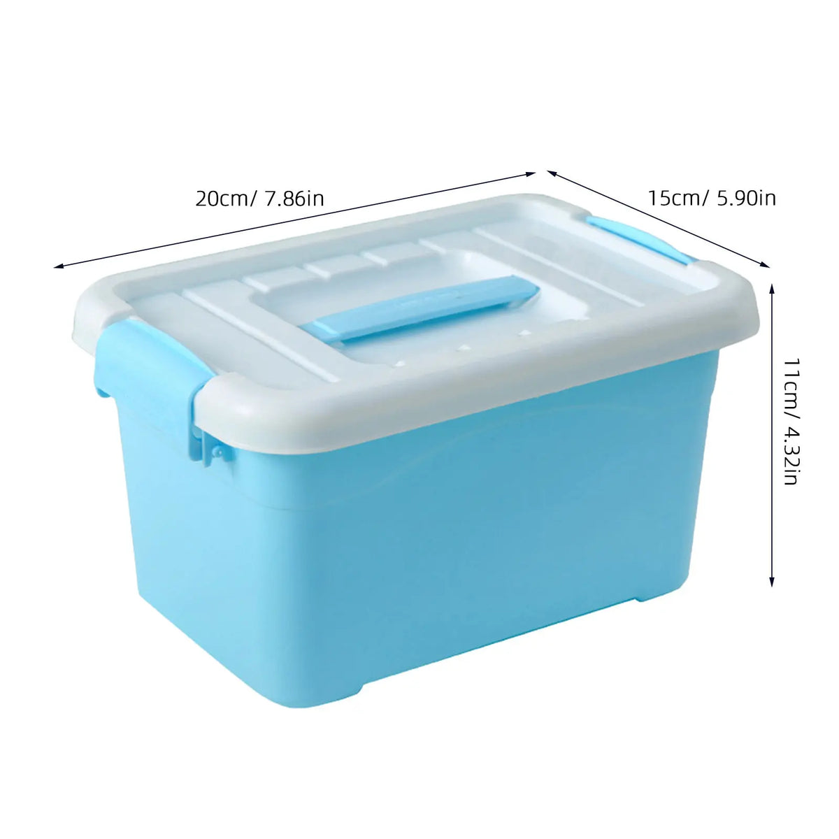 Portable Snap Buckle Plastic Storage Box – Stackable Organizer Plastic Storage Box Richie's